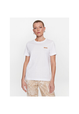 Boss Тишърт 50489525 Бял Regular Fit - Pepit.bg
