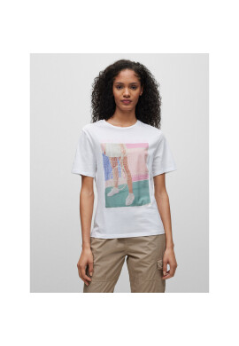 Boss Тишърт 50489585 Бял Regular Fit - Pepit.bg