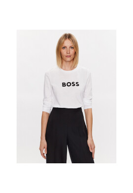 Boss Блуза Logo 50489592 Бял Regular Fit - Pepit.bg