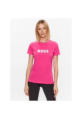 Boss Тишърт Elogo 1 50492743 Розов Slim Fit - Pepit.bg