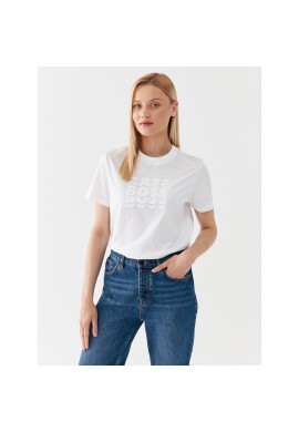 Boss Тишърт 50500054 Бял Slim Fit - Pepit.bg