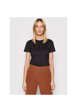 Boss Тишърт C_Elogo_4 50464505 Черен Regular Fit - Pepit.bg