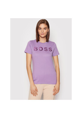Boss Тишърт C_Elogo_4 50464505 Виолетов Regular Fit - Pepit.bg