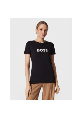 Boss Тишърт C_Elogo_5 50468356 Черен Regular Fit - Pepit.bg