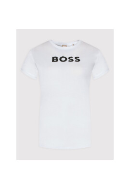 Boss Тишърт C_Elogo_7 50472255 Бял Regular Fit - Pepit.bg