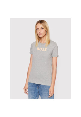 Boss Тишърт C_Elogo_7 50472255 Сив Regular Fit - Pepit.bg
