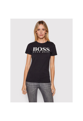 Boss Тишърт C_Elogo1 50455144 Черен Regular Fit - Pepit.bg