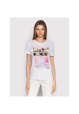 Boss Тишърт C_Esummer 50470897 Бял Regular Fit - Pepit.bg