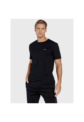 Boss Тишърт Curved Logo 50469045 Черен Regular Fit - Pepit.bg
