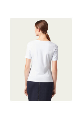 Boss Тишърт Emmsi 50390772 Бял Slim Fit - Pepit.bg