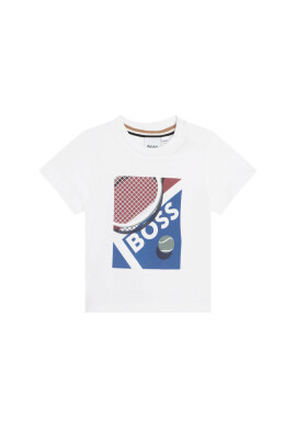 Boss Тишърт J05A12 S Бял Regular Fit - Pepit.bg