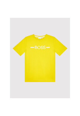 Boss Тишърт J25N29 D Жълт Regular Fit - Pepit.bg