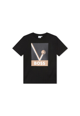 Boss Тишърт J25O11 S Черен Regular Fit - Pepit.bg