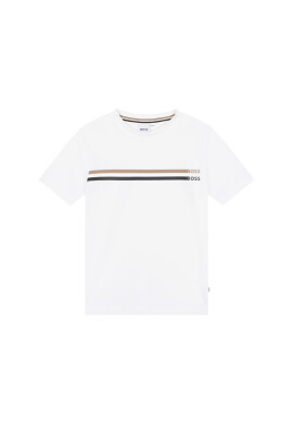 Boss Тишърт J25O18 S Бял Regular Fit - Pepit.bg