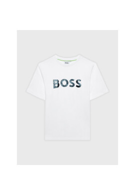 Boss Тишърт J25O20 S Бял Regular Fit - Pepit.bg