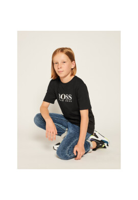 Boss Тишърт J25P13 S Черен Regular Fit - Pepit.bg