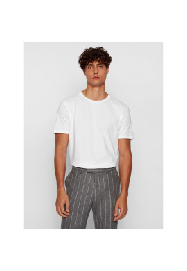 Boss Тишърт Lecco 80 50385281 Бял Regular Fit - Pepit.bg