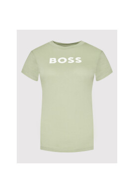 Boss Тишърт Logo-Print Зелен Regular Fit - Pepit.bg