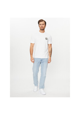 Boss Тишърт Teeglitchlogo 50499504 Бял Relaxed Fit - Pepit.bg