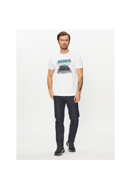 Boss Тишърт Teenter 50503551 Бял Regular Fit - Pepit.bg