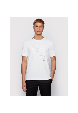 Boss Тишърт Teeonic 50447948 Бял Regular Fit - Pepit.bg