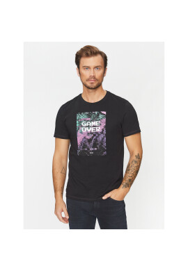 Boss Тишърт Temessage 50503552 Черен Regular Fit - Pepit.bg