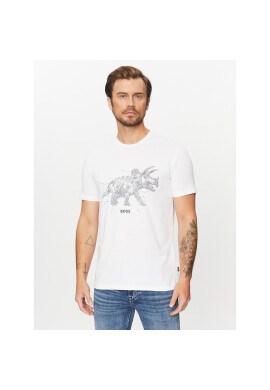 Boss Тишърт Terassic 50510376 Бял Regular Fit - Pepit.bg