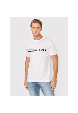 Boss Тишърт Tessler 177 50482112 Бял Slim Fit - Pepit.bg