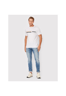 Boss Тишърт Tessler 177 50482112 Бял Slim Fit - Pepit.bg