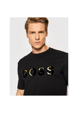 Boss Тишърт Tiburt 273 50462724 Черен Regular Fit - Pepit.bg