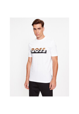 Boss Тишърт Tiburt 421 50499584 Бял Regular Fit - Pepit.bg