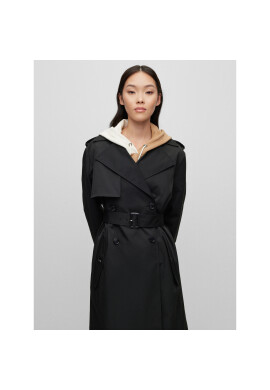 Boss Тренч 50489153 Черен Regular Fit - Pepit.bg
