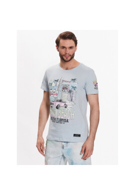 Brave Soul Тишърт MTS-149CECIL Син Regular Fit - Pepit.bg