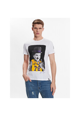 Brave Soul Тишърт MTS-149CHAPLIN Бял Regular Fit - Pepit.bg