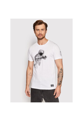 Brave Soul Тишърт MTS-568CRESCENT Бял Regular Fit - Pepit.bg