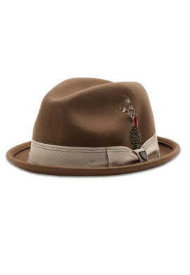 Brixton Капела Gain Fedora 10765 Кафяв - Pepit.bg