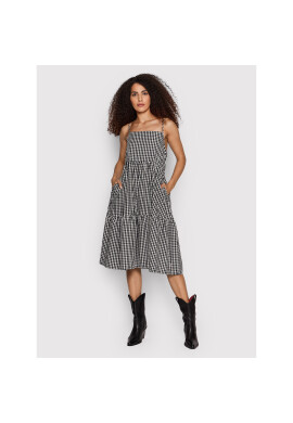 Brixton Лятна рокля Gingham 04290 Черен Regular Fit - Pepit.bg