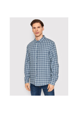 Brixton Риза Bowery 01282 Син Standard Fit - Pepit.bg