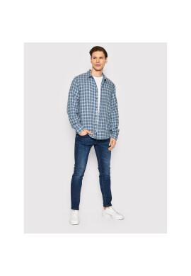 Brixton Риза Bowery 01282 Син Standard Fit - Pepit.bg