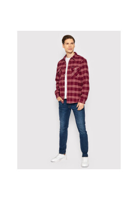 Brixton Риза Browery Stretch 01263 Бордо Standard Fit - Pepit.bg