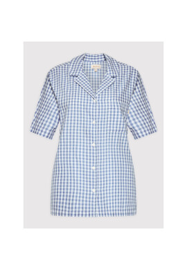Brixton Риза Bunkier Gingham 01273 Син Relaxed Fit - Pepit.bg