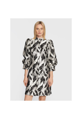 Bruuns Bazaar Коктейлна рокля Leaf Brooklyn BBW2840 Сребрист Regular Fit - Pepit.bg