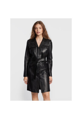 Bruuns Bazaar Кожена рокля Petrah Amy BBW3072 Черен Regular Fit - Pepit.bg