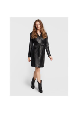 Bruuns Bazaar Кожена рокля Petrah Amy BBW3072 Черен Regular Fit - Pepit.bg