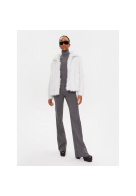Bruuns Bazaar Кожено палто Erigeron BBW3511 Бял Regular Fit - Pepit.bg