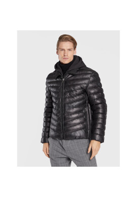Bugatti Кожено яке 222 047 Черен Regular Fit - Pepit.bg