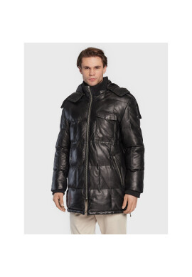 Bugatti Кожено яке 222 048 Черен Regular Fit - Pepit.bg