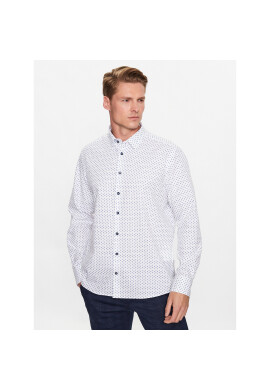 Bugatti Риза 9750 38521 Бял Slim Fit - Pepit.bg