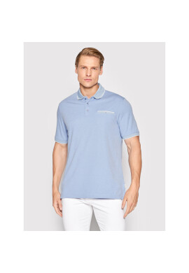 Bugatti Тениска с яка и копчета 8151 15091 Син Regular Fit - Pepit.bg