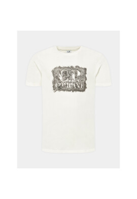 C.P. Company Тишърт 14CMTS192A 006011W Бял Regular Fit - Pepit.bg